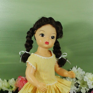 Vintage Terri Lee Doll, Vinyl, Yellow Dress, Collectible 15-inch