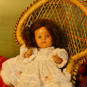 Dionne Quintuplet, Madame Alexander antique baby doll, collectible doll, composition doll, display doll, vintage baby doll, circa 1930
