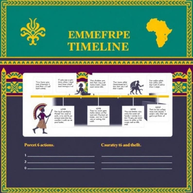 African Empires Timeline | Printable Educational Sheet | for Teachers ...