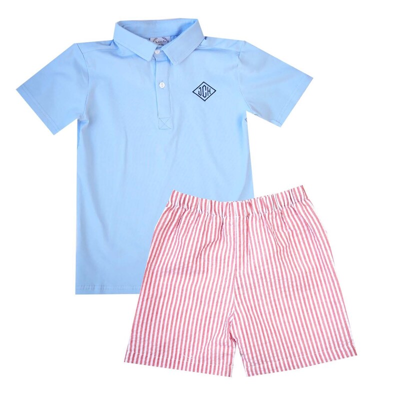 Boy Monogrammed Polo Little Boy Polo Boy Preppy Shirt Boy Etsy