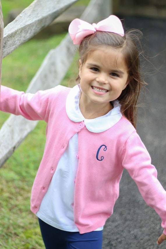 Child Pink Cardigan Sweater Kid Pink 