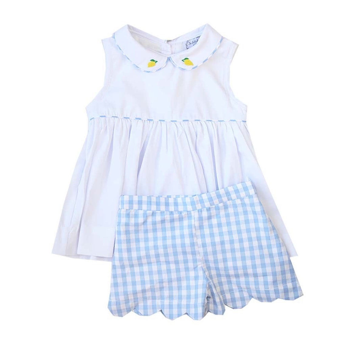 lemon and white outfit