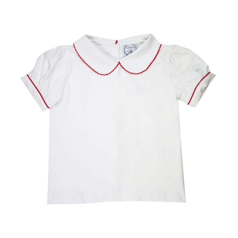 Printed Peter Pan Collar Shirt main image 1
