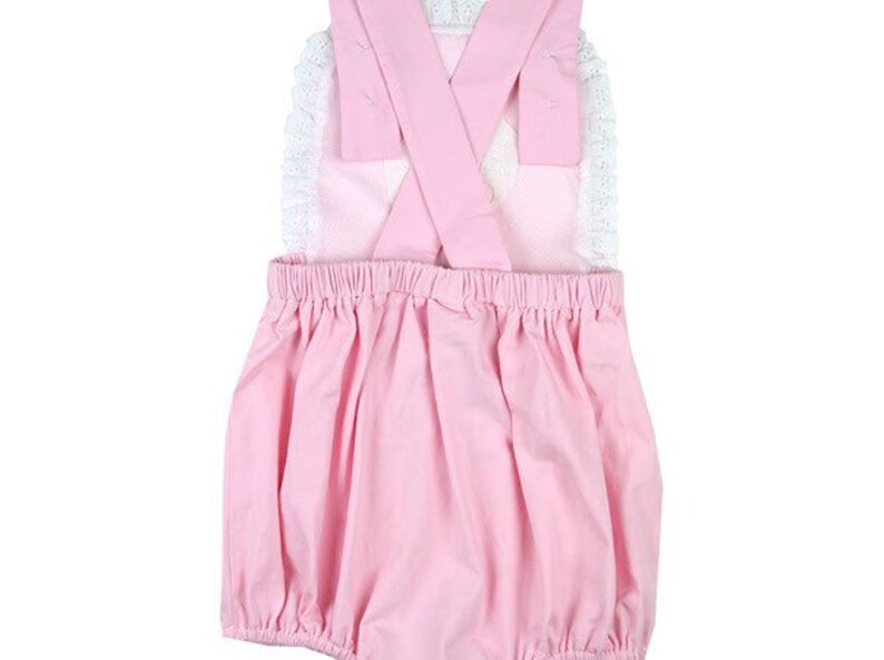 Monogrammed Pink Knit Bubble Romper Sunsuit Baby Bubble Girl Etsy