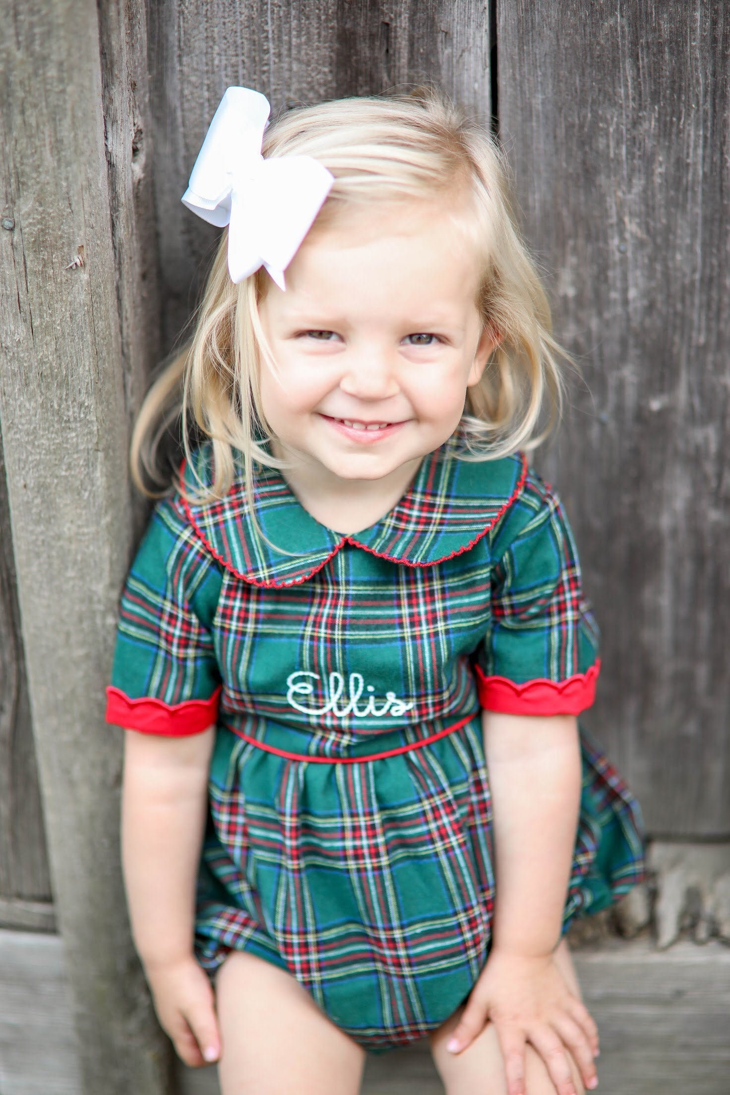 Baby Boy Tartan Romper Etsy Canada