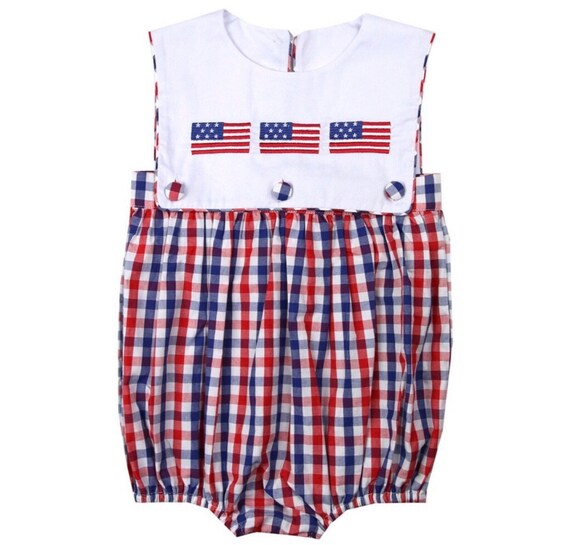 fourth of july bubble romper