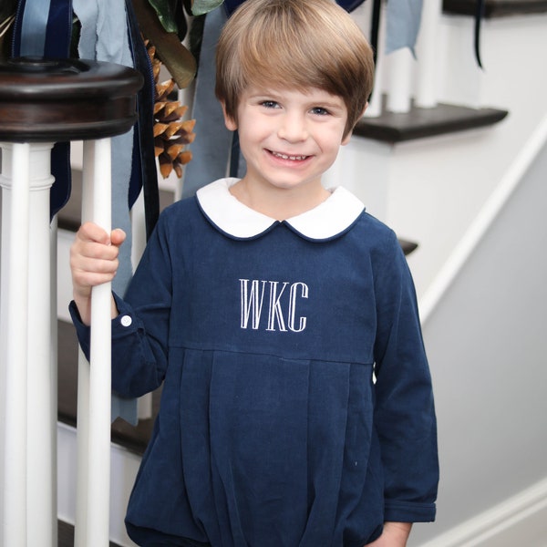 Bailey Boys Blue Check Patriotic Grand Old Flag Baby Bubble