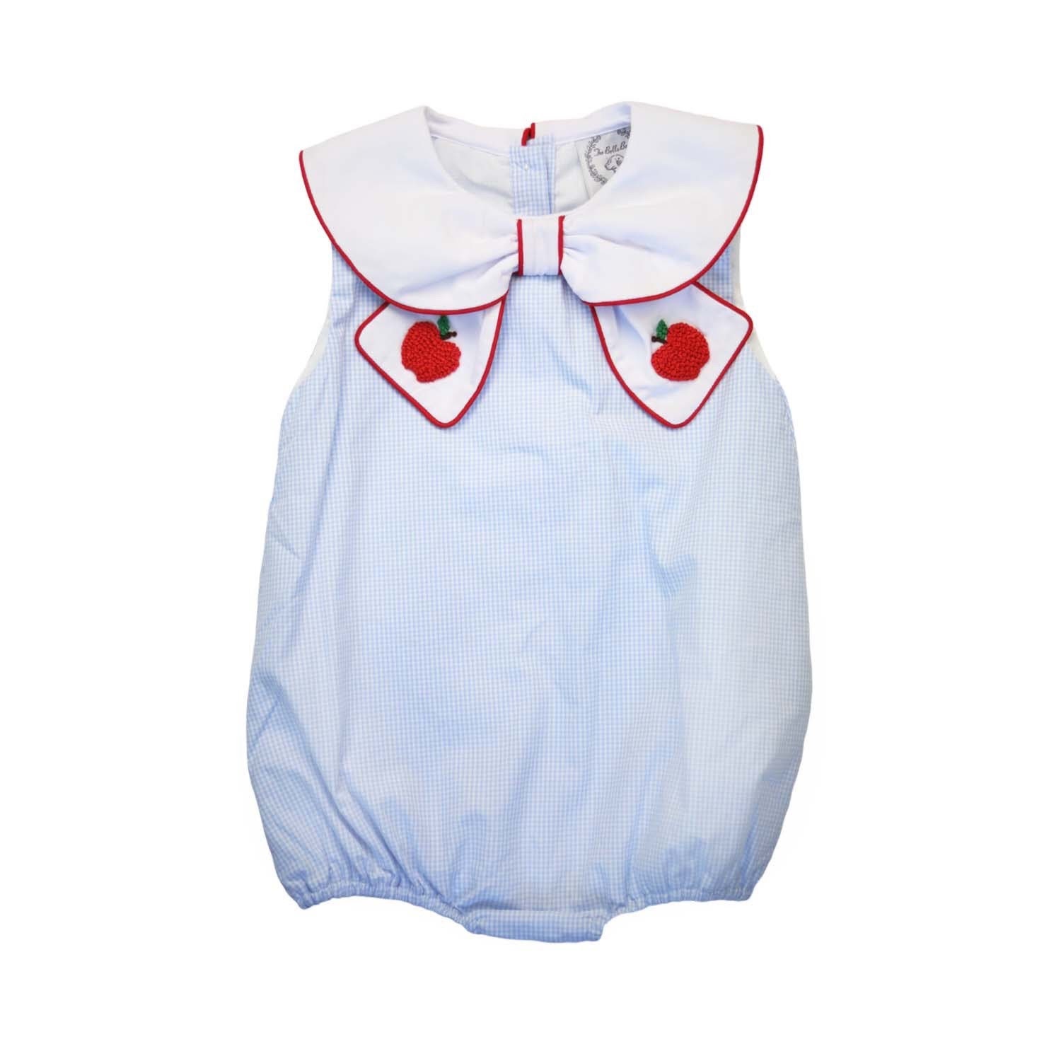 Girl Apple Bubble, Blue Gingham Apple bubble, gurl back to school out…