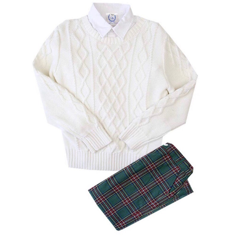 green tartan pants