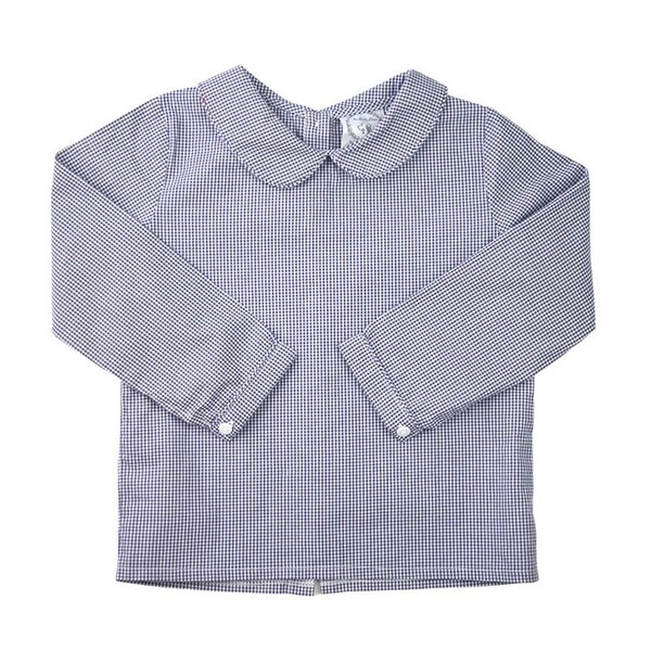 Boys Peter Pan Collar LS Shirt BB Gingham