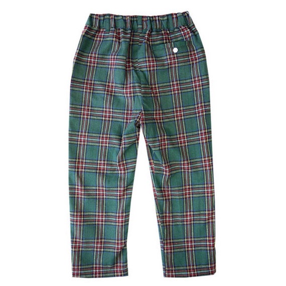 Vichy Check Pants ~ Moss Green – Lemon Cyprus