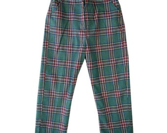 Green Plaid Pants - Etsy Australia