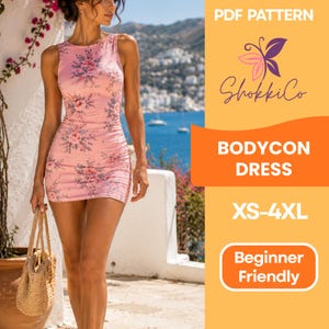 ruched bodycon dress pattern Diy Ruched Dress / Drawstring / Free Dress Pattern