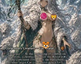 Arahbo, Roar of the World, proxy MTG, anime Waifu