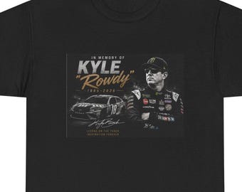 Camiseta de algodón inspirada en Kyle Rowdy Busch, hasta la talla 5XL.