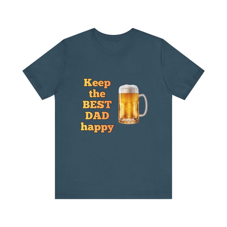 Happy Dad Cotton T-shirt up to 5 XL Deep Teal