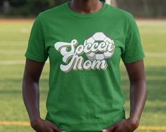 Mamá futbolista, camiseta de algodón