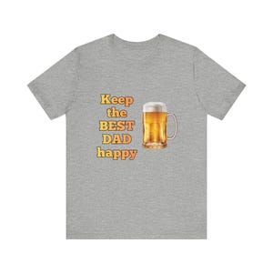 Happy Dad Cotton T-shirt up to 5 XL Athletic Heather