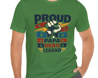 Papá orgulloso, camiseta de algodón hasta la talla 5XL