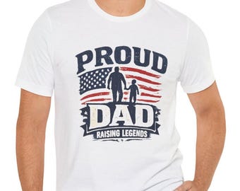 Papá orgulloso, camiseta de algodón hasta la talla 5XL
