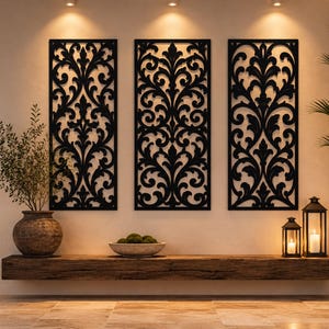 Baroque Ornamental Panel SVG Bundle | Scrollwork Laser Cut Files (Digital Download)