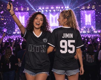 Aangepast BTS-voetbalshirt | Bangtan voetbalshirt | Cadeau shirt voor legerconcert