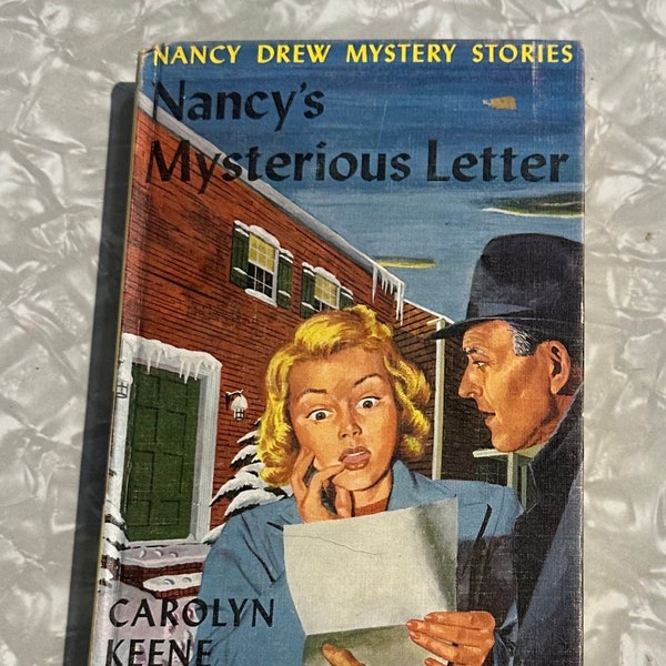 Nancy Drew #8 Nancy's Mysterious Letter Carolyn Keene Yellow Spine Picture Cover Original Text