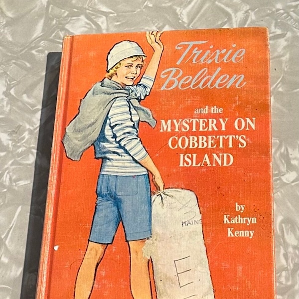 Trixie Belden #13 Mystery of Cobbett’s Island Whitman Deluxe Tall Edition