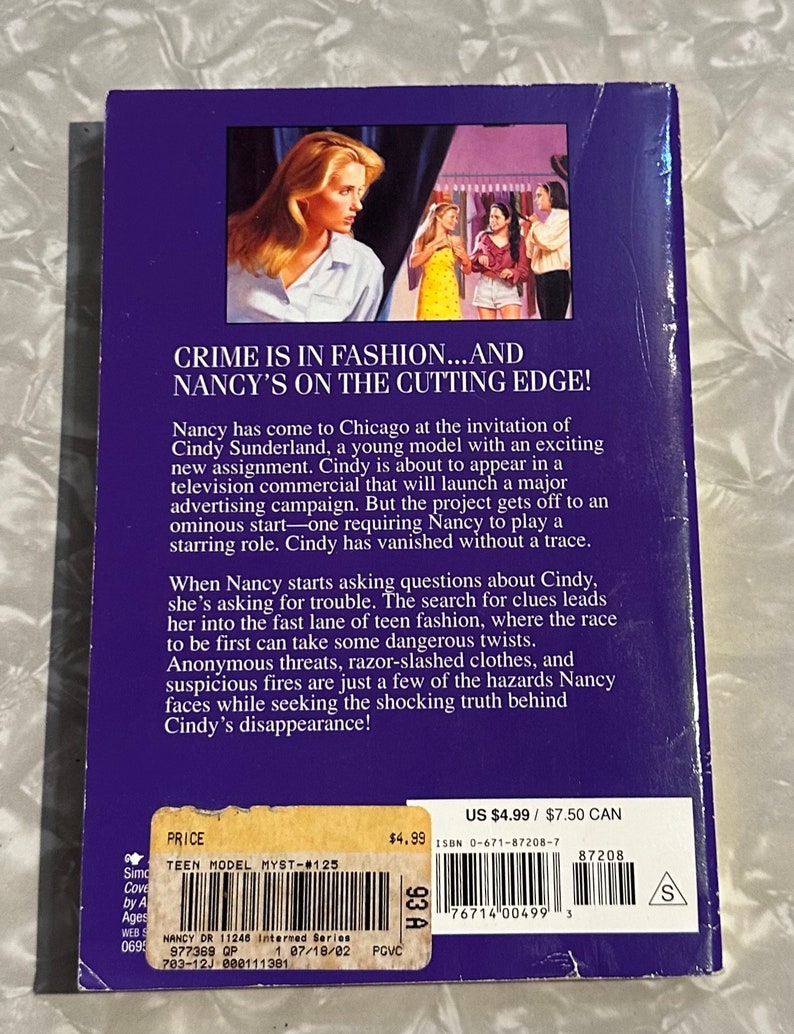 Nancy Drew 125 Teen Model Mystery Aladdin PB Carolyn Keene Aleta Jenks Cover image 3