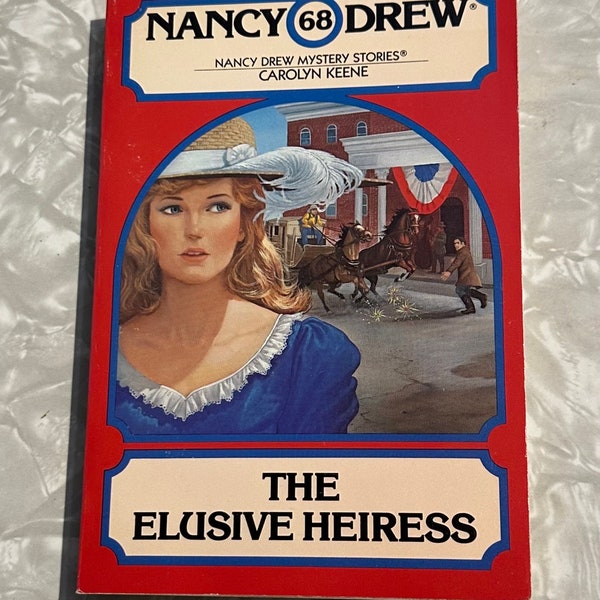 Nancy Drew #68 Elusive Heiress First Edition Wanderer PB Carolyn Keene Ruth Sanderson