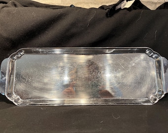 American Art Deco Rare Chrome Plated Serving Tray  by Chase