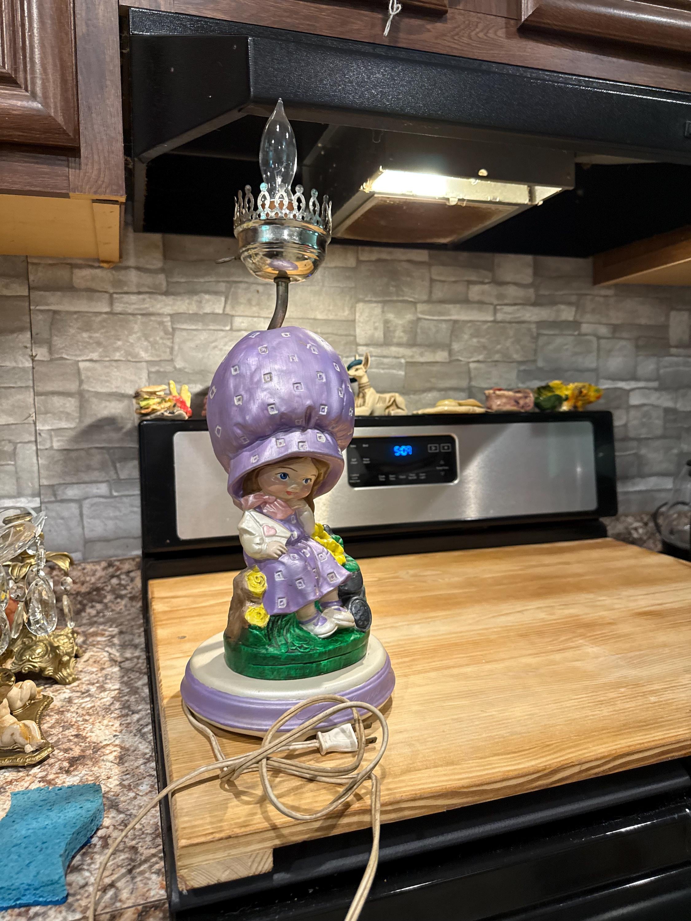 Holly Hobbie ヴィンテージ テーブルランプ Vintage Holly Hobby Lamps- Working - Etsy