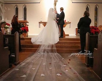 20 foot long cathedral veil