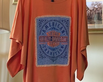 Harley Davidson Graphic Tee Upcycle