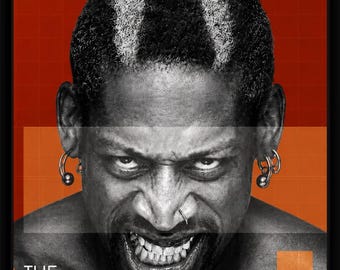 Dennis Rodman Poster - Sports Wall Art