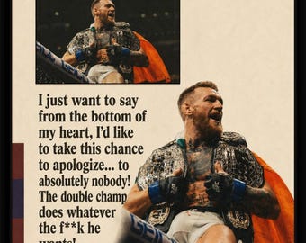 Conor McGregor Poster - Sports Wall Art