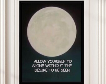 Shine Without Desire Poster - Motivational Wall Art