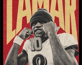 Lamar Jackson Poster - Sports Wall Art