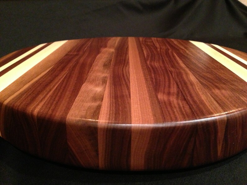 Round Black Walnut Cutting Board | Etsy