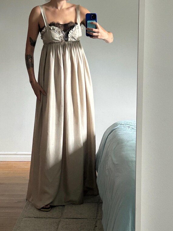 vera wang gold dress and Lace Silk Gown In_Store