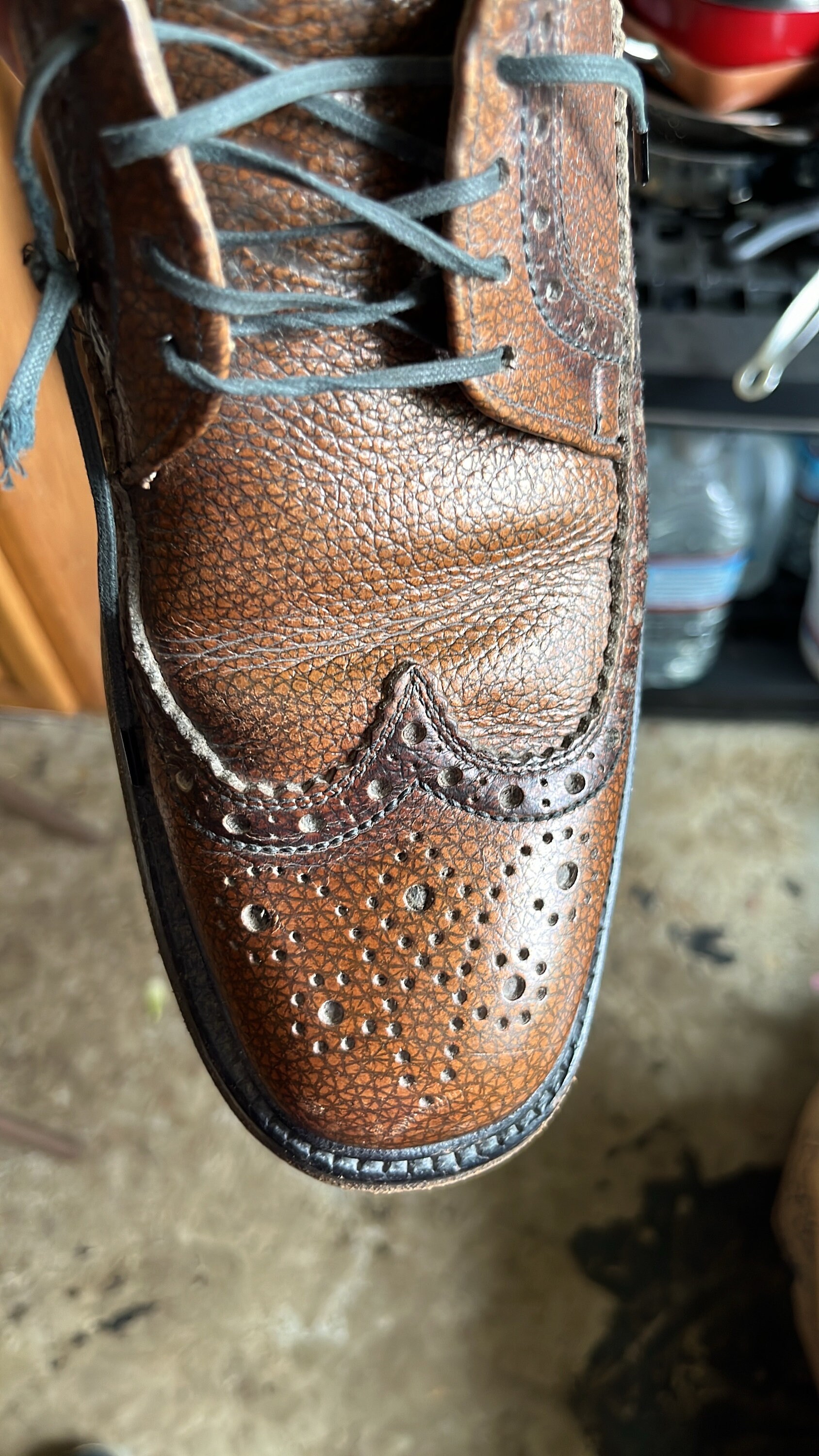 Vintage Weyenberg Massagic Longwing Wingtip Men's Size 10.5