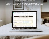 Fortnightly Budget Template | Easy and Simple | Google Sheets + Excel | Instant Download