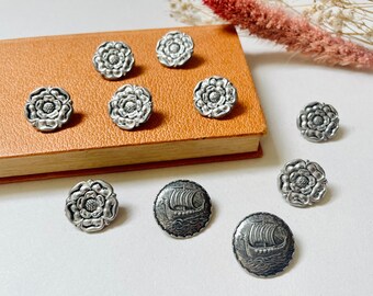 Norwegian Saga Pewter Buttons - Norse - Viking