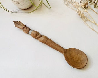 Hand Carved Tribal Wooden Spoon