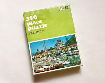 Vintage Jigsaw Puzzle of Varese, Lake Maggiore in Italy, 350 Pieces