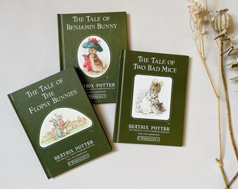 Trio of 1987 Beatrix Potter Books - The Tale of Two Bad Mice, Benjamin Bunny and The Flopsy Bunnies