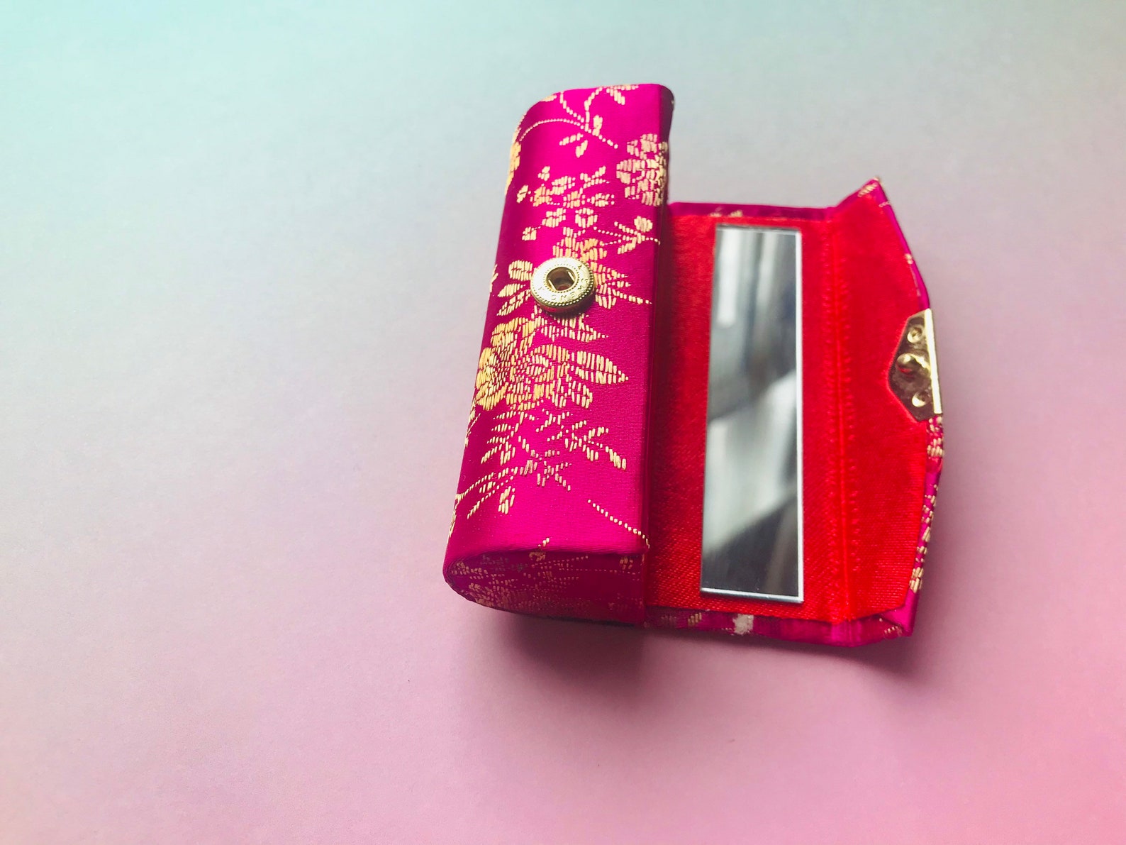 Vintage Chinese Lipstick Case with Mirror Etsy