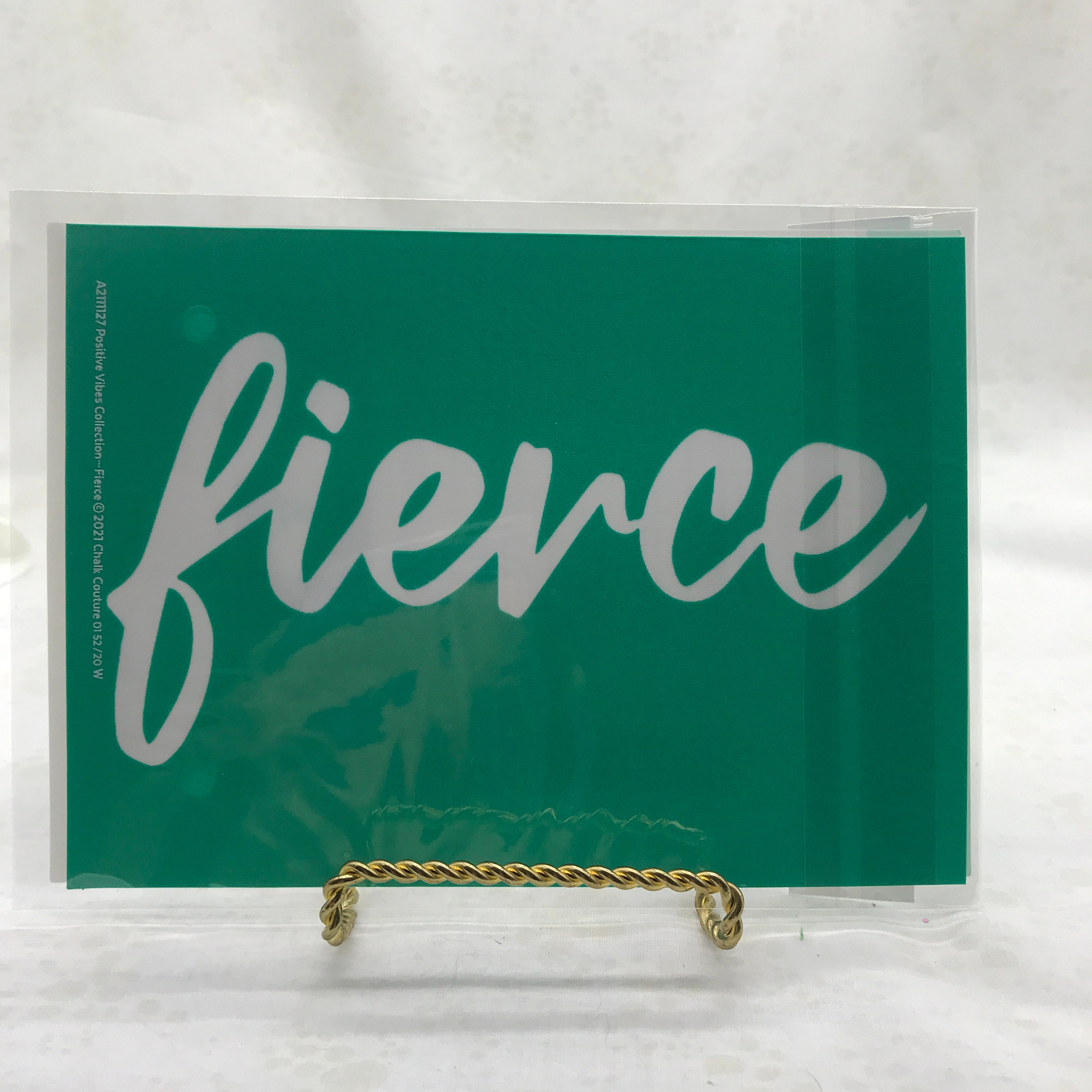 Fierce Chalk Couture Adhesive Mesh Stencil for Shirts Wood Signs