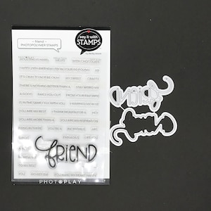 Happy Stamps and Happy Die Cut and Shadow Die Cut