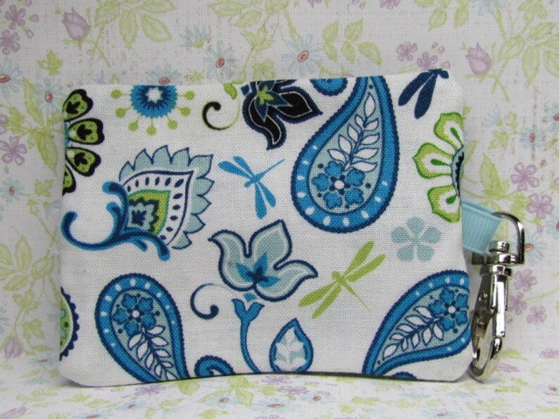 Paisley Earbud Case Chapstick Case Lip Gloss Coin Purse or Lipstick Case
